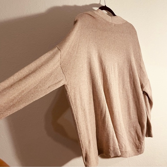Old Navy womans XXL Cozy Tan Open-Front Cardigan oversize stretch casual neutral - Picture 12 of 12